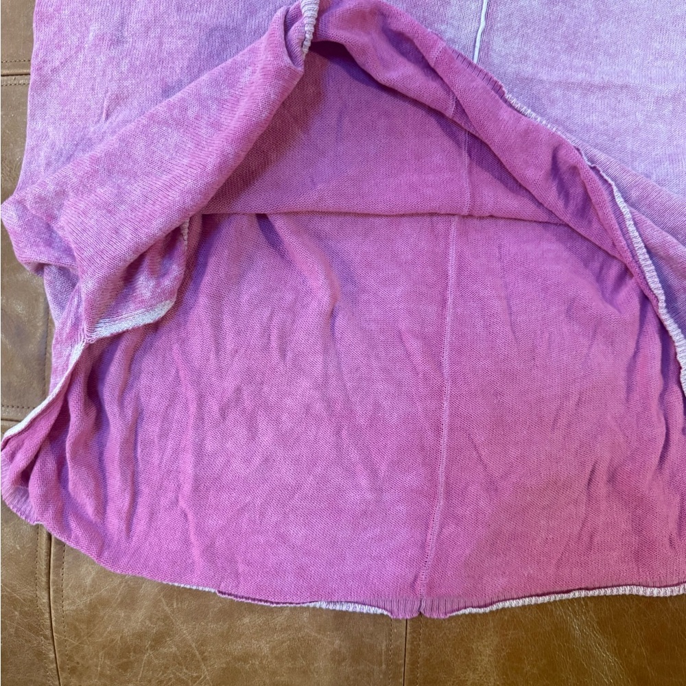 SUNDANCE PINK SWEATER MATERIAL SHIRT SIZE LARGE - Picture 4 of 6